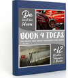 Buchcover BOOK 4 IDEAS modern | Autoklassiker, Notizbuch, Bullet Journal mit Kreativitätstechniken und Bildern, DIN A5