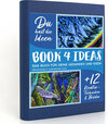 Buchcover BOOK 4 IDEAS modern | Mikrokristalle in polarisiertem Licht, Notizbuch, Bullet Journal mit Kreativitätstechniken und Bil