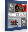 Buchcover BOOK 4 IDEAS modern | Standard Kurier, Notizbuch, Bullet Journal mit Kreativitätstechniken und Bildern, DIN A5