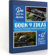 Buchcover BOOK 4 IDEAS modern | Amerikanische Modell -Eisenbahnen, Notizbuch, Bullet Journal mit Kreativitätstechniken und Bildern