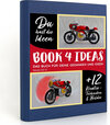 Buchcover BOOK 4 IDEAS modern | Honda CB 72, Notizbuch, Bullet Journal mit Kreativitätstechniken und Bildern, DIN A5