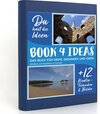 Buchcover BOOK 4 IDEAS modern | Anblicke und Ausblicke in Cornwall, Notizbuch, Bullet Journal mit Kreativitätstechniken und Bilder