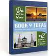 Buchcover BOOK 4 IDEAS modern | Flussfahrt Moskau - St. Petersburg, Notizbuch, Bullet Journal mit Kreativitätstechniken und Bilder