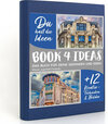 Buchcover BOOK 4 IDEAS modern | Wiener Jugendstil-Fassaden, Notizbuch, Bullet Journal mit Kreativitätstechniken und Bildern, DIN A