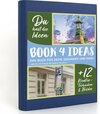 Buchcover BOOK 4 IDEAS modern | Laternen im Design der Wiener Moderne, Notizbuch, Bullet Journal mit Kreativitätstechniken und Bil