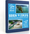Buchcover BOOK 4 IDEAS modern | Neuseelands traumhafte Küsten aus der Luft, Notizbuch, Bullet Journal mit Kreativitätstechniken un