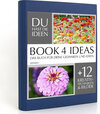 Buchcover BOOK 4 IDEAS classic | ZINNIEN, Notizbuch, Bullet Journal mit Kreativitätstechniken und Bildern, DIN A5