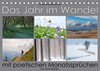 Buchcover Das Jahr im Wandel - mit poetischen Monatssprüchen (Tischkalender 2022 DIN A5 quer)