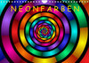 Buchcover Neonfarben (Wandkalender 2022 DIN A4 quer)