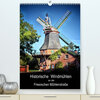 Buchcover Historische Windmühlen an der Friesischen Mühlenstraße / Geburtstagsplaner (Premium, hochwertiger DIN A2 Wandkalender 20