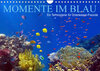 Buchcover Momente im Blau - Ein Terminplaner für Unterwasser-Freunde (Wandkalender 2022 DIN A4 quer)