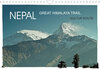 Buchcover NEPAL GREAT HIMALAYA TRAIL - KULTUR ROUTEAT-Version (Wandkalender 2022 DIN A4 quer)