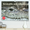 Buchcover Krokodile und Alligatoren (Premium, hochwertiger DIN A2 Wandkalender 2022, Kunstdruck in Hochglanz)