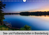 Buchcover See- und Flußlandschaften in Brandenburg (Wandkalender 2022 DIN A4 quer)