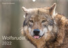 Buchcover Wolfsrudel (Wandkalender 2022 DIN A3 quer)