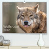Buchcover Wolfsrudel (Premium, hochwertiger DIN A2 Wandkalender 2022, Kunstdruck in Hochglanz)