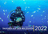 Buchcover Die schönsten Korallenriffe zum Tauchen auf den Malediven (Wandkalender immerwährend DIN A2 quer)