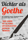 Buchcover Dichter als Goethe - Der literarische Alkohol-Kalender (Wandkalender 2022 DIN A2 hoch)