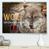Buchcover Wolf - Imposanter Jäger (Premium, hochwertiger DIN A2 Wandkalender 2022, Kunstdruck in Hochglanz)