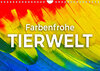 Buchcover Farbenfrohe Tierwelt (Wandkalender 2022 DIN A4 quer)