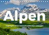 Buchcover Alpen - Highlight eines beeindruckenden Gebirges (Tischkalender 2022 DIN A5 quer)