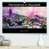 Buchcover Panorama in Aquarell (Premium, hochwertiger DIN A2 Wandkalender 2023, Kunstdruck in Hochglanz)