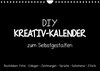 Buchcover Bastelkalender: DIY Kreativ-Kalender -schwarz- (Wandkalender 2023 DIN A4 quer)