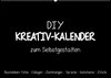 Buchcover Bastelkalender: DIY Kreativ-Kalender -schwarz- (Wandkalender 2023 DIN A2 quer)