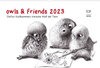 Buchcover owls & friends 2023 (Wandkalender 2023 DIN A2 quer)