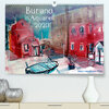 Buchcover Burano in Aquarell 2023 (Premium, hochwertiger DIN A2 Wandkalender 2023, Kunstdruck in Hochglanz)