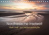 Buchcover Nordfriesische Inselwelt - Bunte Watt- und Wolkenlandschaften (Tischkalender 2023 DIN A5 quer)