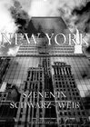 Buchcover New York - Szenen in Schwarz - Weiß (Wandkalender 2023 DIN A2 hoch)