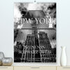 Buchcover New York - Szenen in Schwarz - Weiß (Premium, hochwertiger DIN A2 Wandkalender 2023, Kunstdruck in Hochglanz)