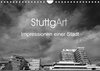 Buchcover StuttgArt - Impressionen einer Stadt (Wandkalender 2023 DIN A4 quer)