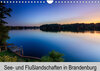Buchcover See- und Flußlandschaften in Brandenburg (Wandkalender 2023 DIN A4 quer)