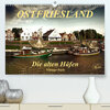 Buchcover Ostfriesland - die alten Häfen, Vintage-Style (Premium, hochwertiger DIN A2 Wandkalender 2023, Kunstdruck in Hochglanz)