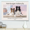 Buchcover Hamburger Hafencity - Unterwegs mit den Shelties Finn und Louis (Premium, hochwertiger DIN A2 Wandkalender 2023, Kunstdr