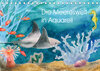 Buchcover Die Meereswelt in Aquarell (Tischkalender 2023 DIN A5 quer)