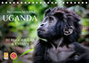 Buchcover UGANDA - Berggorillas & Chimps (Tischkalender 2023 DIN A5 quer)