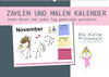 Buchcover Zahlen und Malen Kalender mit der kleinen Prinzessin (Wandkalender 2023 DIN A2 quer)