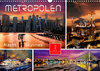 Buchcover Metropolen - Nacht Skylines (Wandkalender 2023 DIN A3 quer)