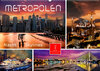 Buchcover Metropolen - Nacht Skylines (Wandkalender 2023 DIN A2 quer)
