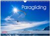 Buchcover Paragliding - lautloses Schweben (Wandkalender 2024 DIN A4 quer), CALVENDO Monatskalender