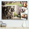 Buchcover Französische Bulldoggen (hochwertiger Premium Wandkalender 2024 DIN A2 quer), Kunstdruck in Hochglanz