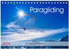 Buchcover Paragliding - lautloses Schweben (Tischkalender 2024 DIN A5 quer), CALVENDO Monatskalender