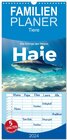 Buchcover Familienplaner 2024 - Haie - Könige der Meere. mit 5 Spalten (Wandkalender, 21 x 45 cm) CALVENDO
