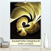 Buchcover Zauberhafte Designkunst stofflich und filigran (hochwertiger Premium Wandkalender 2024 DIN A2 hoch), Kunstdruck in Hochg