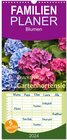 Buchcover Familienplaner 2024 - Prachtvolle Gartenhortensie mit 5 Spalten (Wandkalender, 21 x 45 cm) CALVENDO