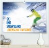 Buchcover Ski und Snowboard - Leidenschaft im Schnee (hochwertiger Premium Wandkalender 2024 DIN A2 quer), Kunstdruck in Hochglanz