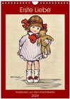 Buchcover Erste Liebe - Teddybären auf alten Ansichtskarten (Wandkalender 2024 DIN A4 hoch), CALVENDO Monatskalender